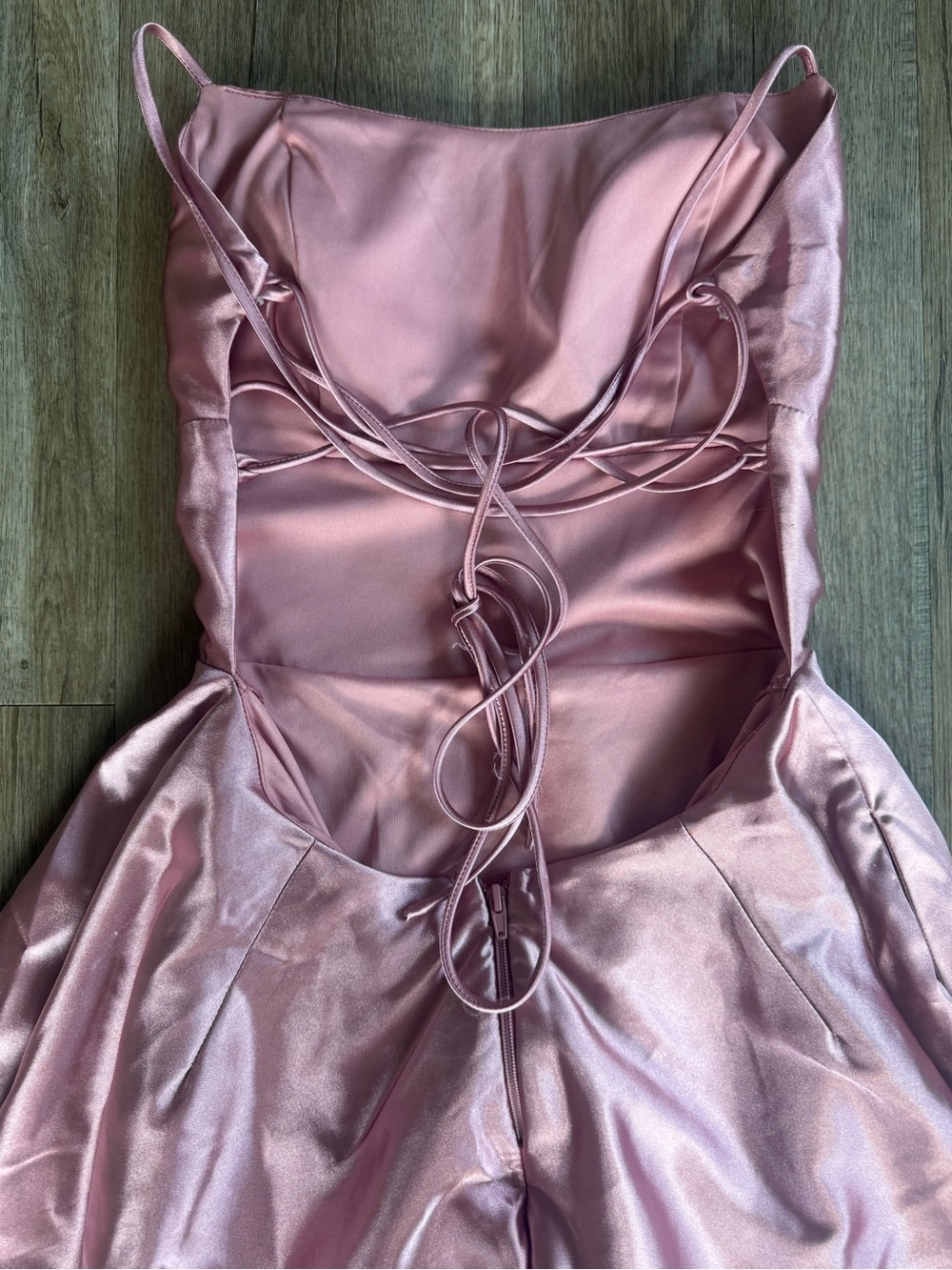 Windsor Rose Pink Spaghetti Strap Party Dress - Picture 4 of 8